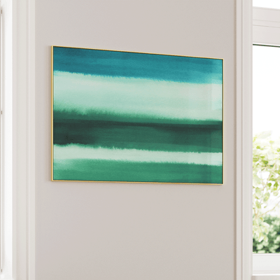 Aquamarine Nook At You Matte Paper Gold Metal Frame