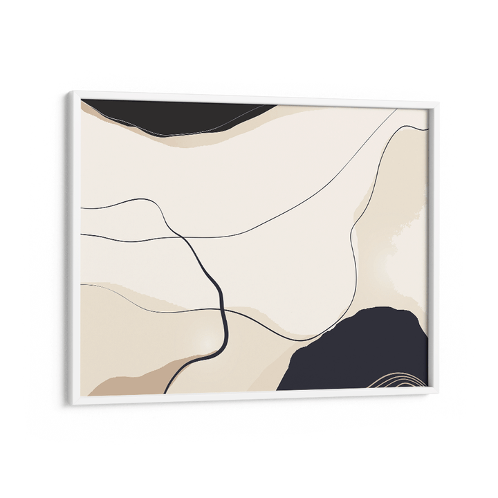 Chromatic Currents Abstract Art Paintings-White Frame-Nook At You