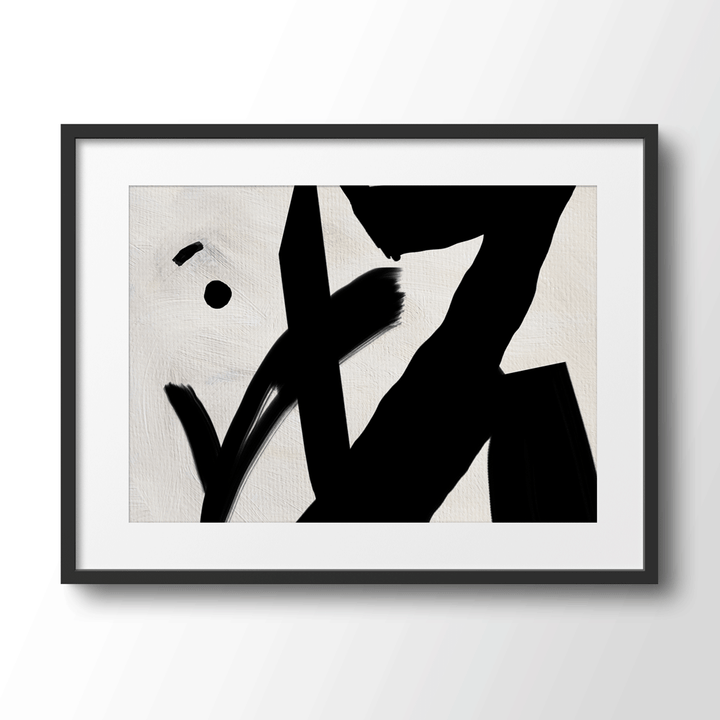Guide Abstract Wall Art-Black Frame With Mount-Nook At You