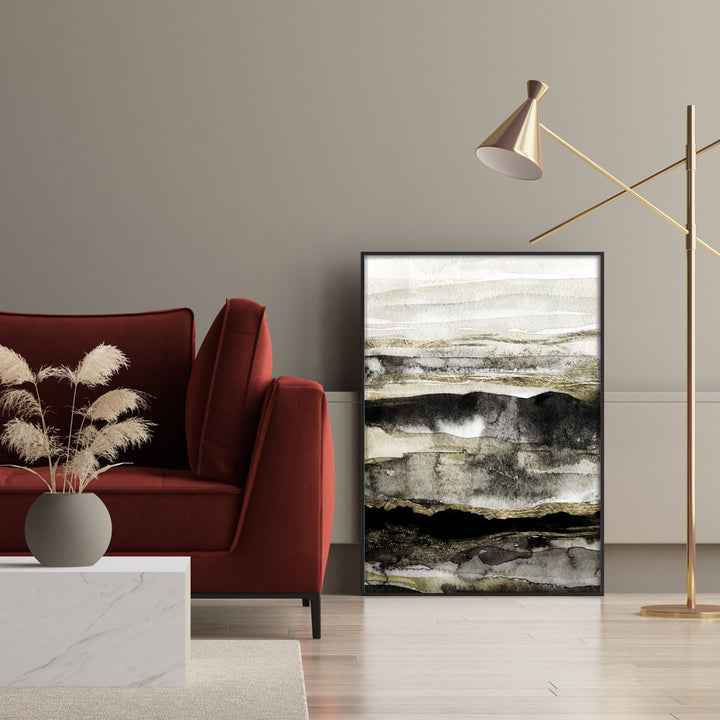 Liquid Gold Abstract Art Prints-Nook At You