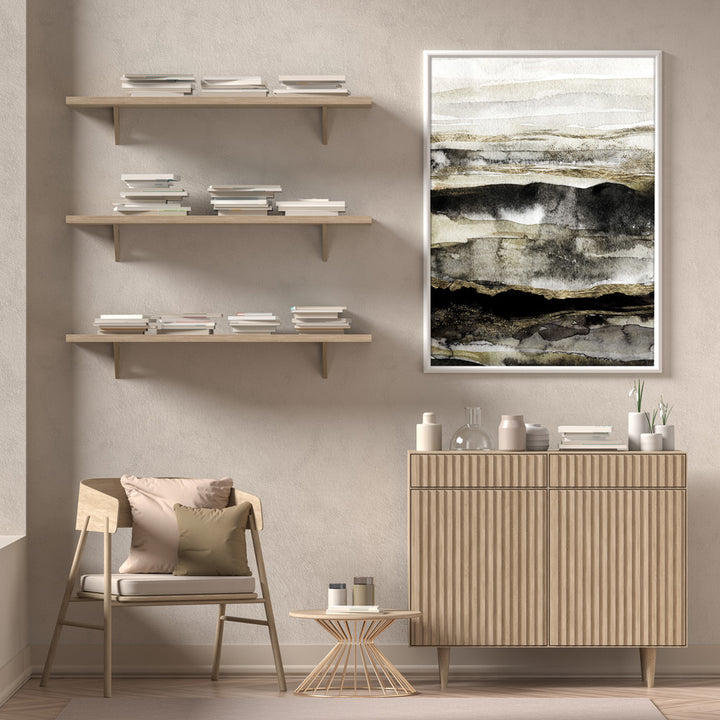 Liquid Gold Abstract Art Prints-Nook At You