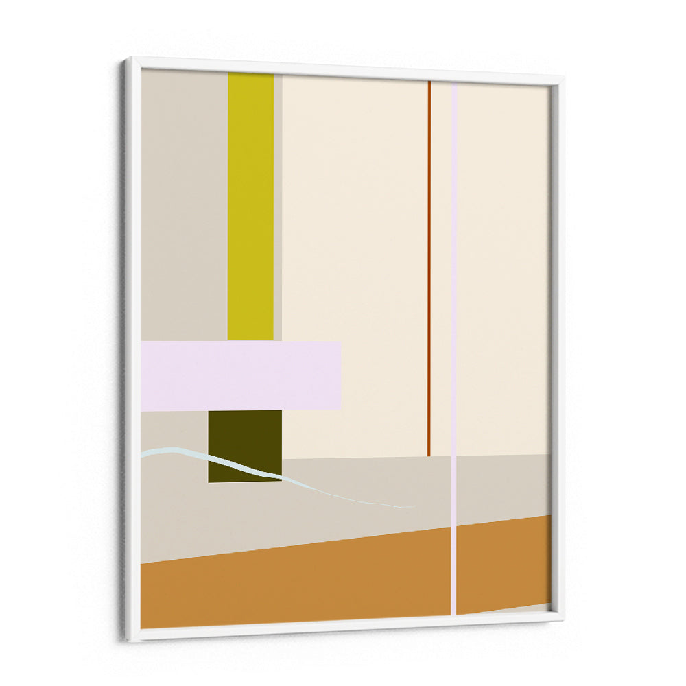 Geometric Redemption Abstract Wall Art-White Frame-Nook At You