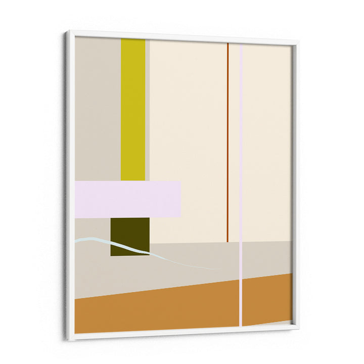 Geometric Redemption Abstract Wall Art-White Frame-Nook At You