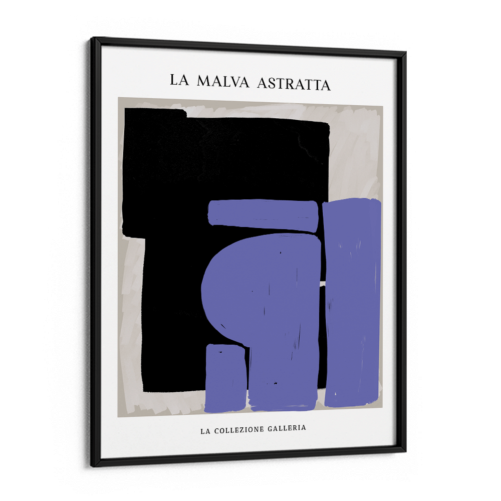 Abstract Mauve Nook At You Matte Paper Black Frame