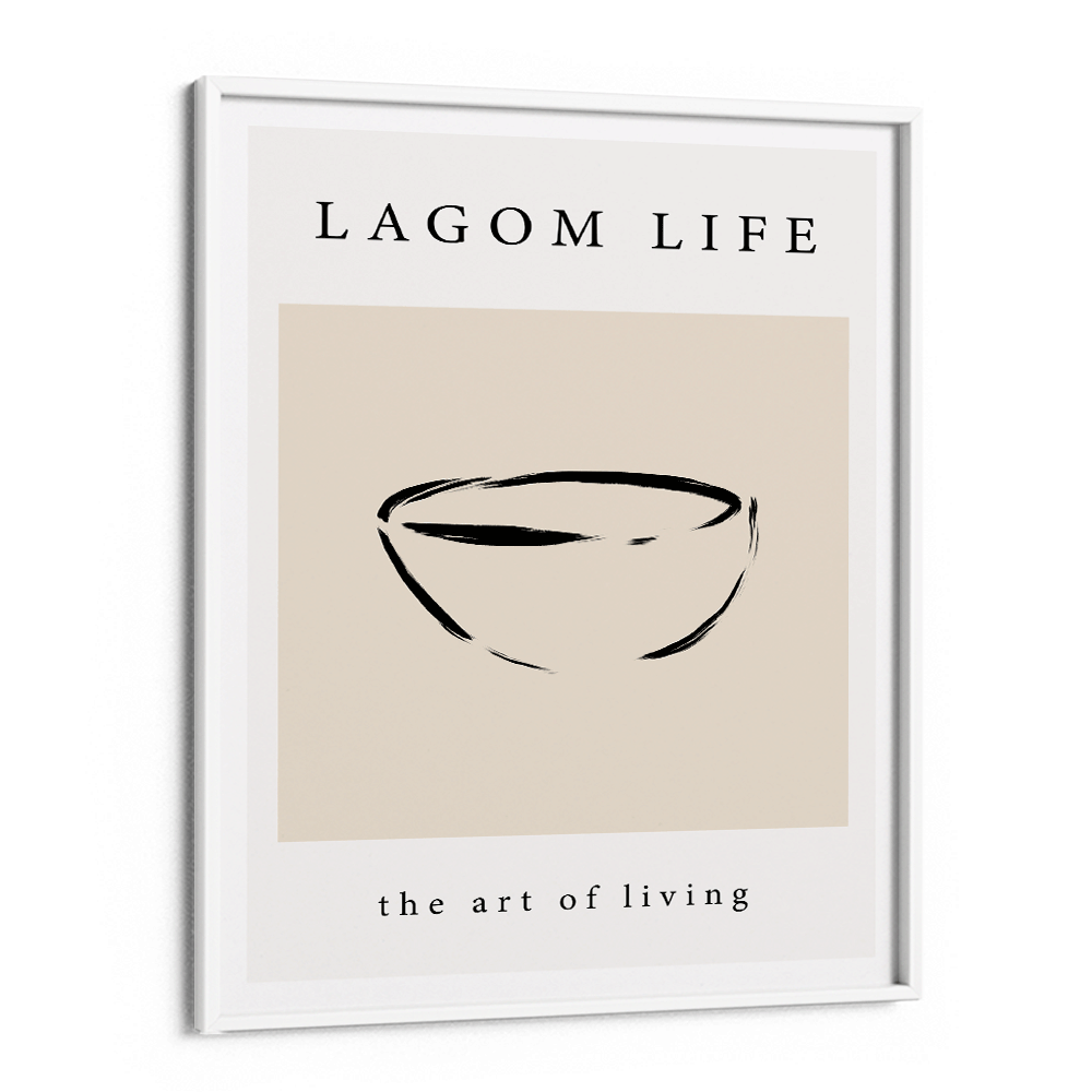Lagom Life Nook At You Matte Paper White Frame