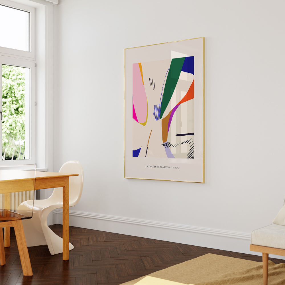 Rainbow Rhapsody Abstract Art-Rolled Art-Nook At You