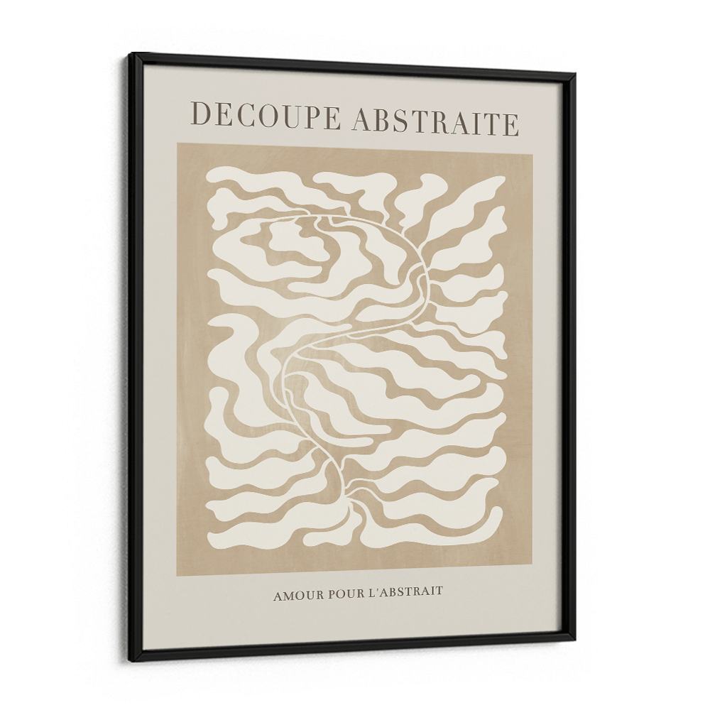 Decoupe Abstraite - Beige Abstract Art Paintings-Rolled Art-Nook At You