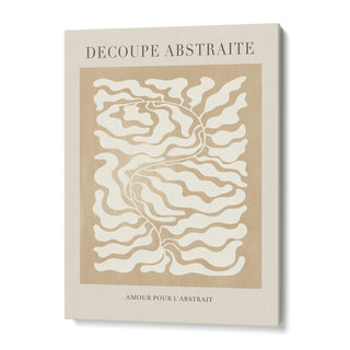 Decoupe Abstraite - Beige Abstract Art Paintings