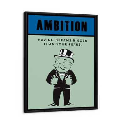 Monopoly - Ambition Nook At You Matte Paper Black Frame