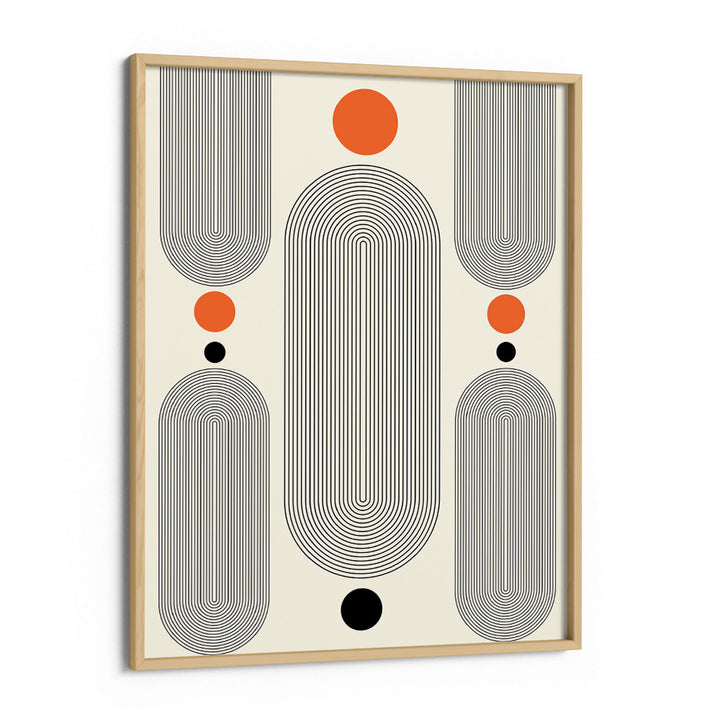 Geometric Capsule - II Abstract Painting-Wooden Frame-Nook At You