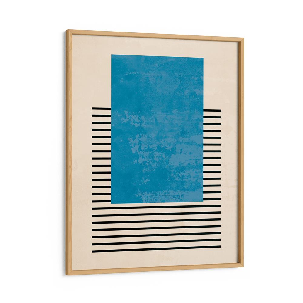 Azure Colour Block Nook At You Matte Paper Wooden Frame