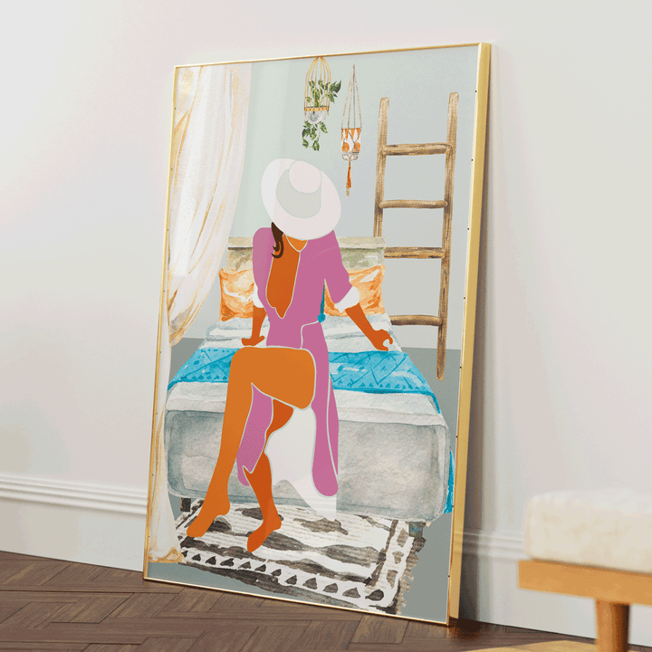 Bohemian Dream Nook At You Matte Paper Gold Metal Frame