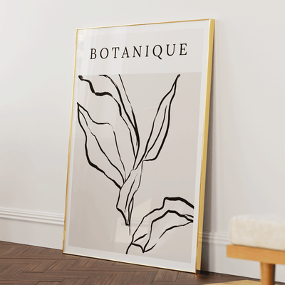 Botanique Exhibition Poster Nook At You Matte Paper Gold Metal Frame
