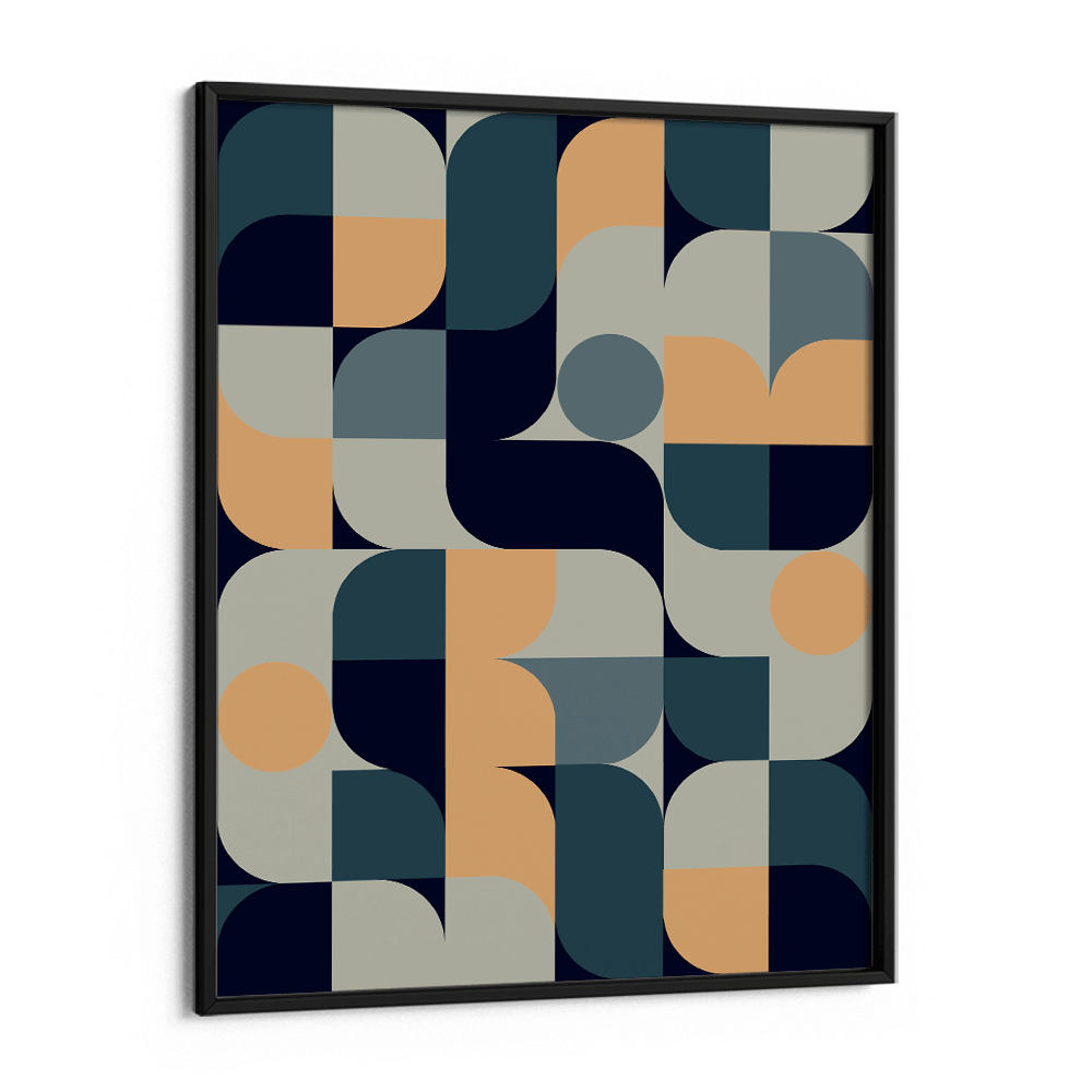 Bauhaus Inspired Abstract - A Abstract Wall Art-Rolled Art-Nook At You