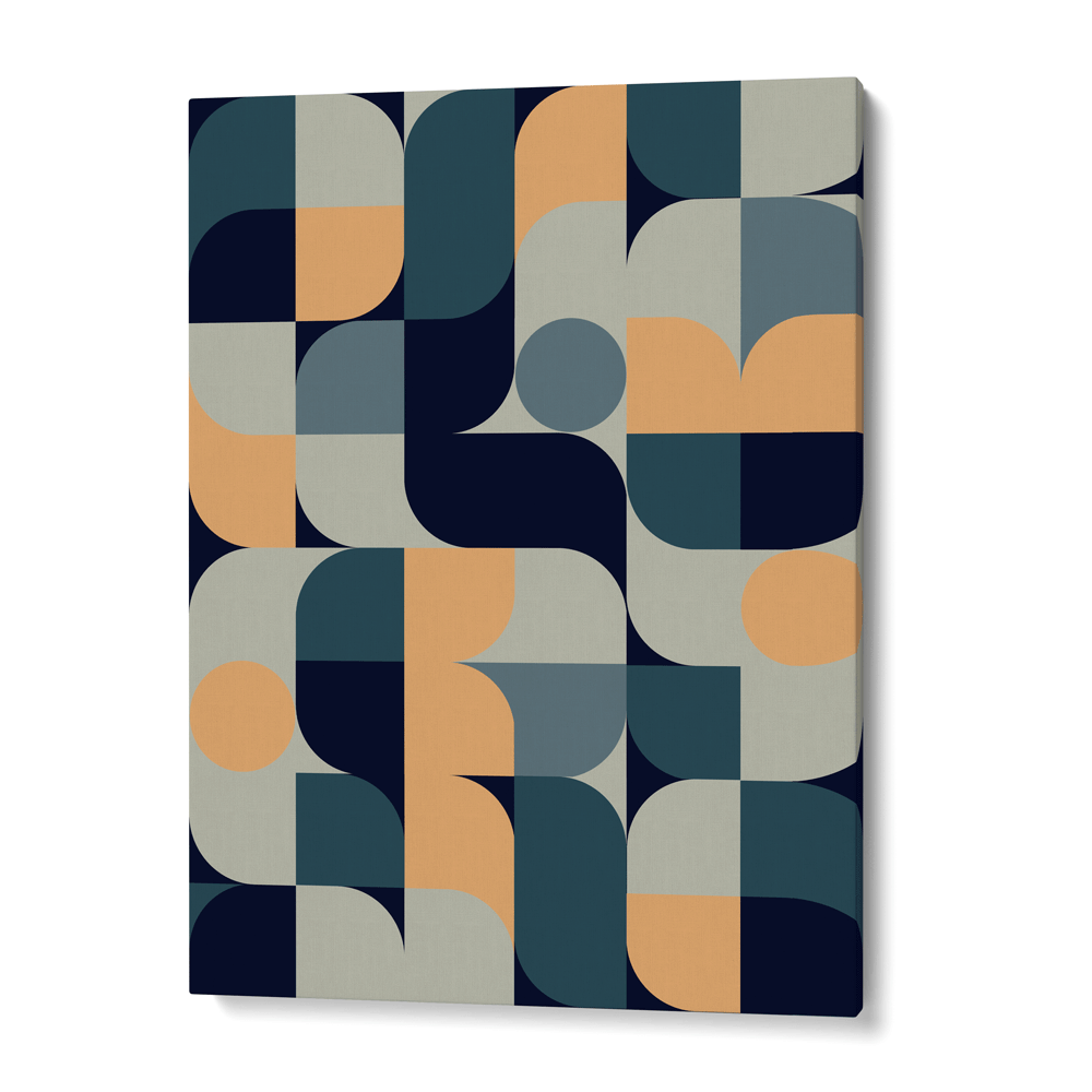 Bauhaus Inspired Abstract - A Nook At You Canvas Gallery Wrap