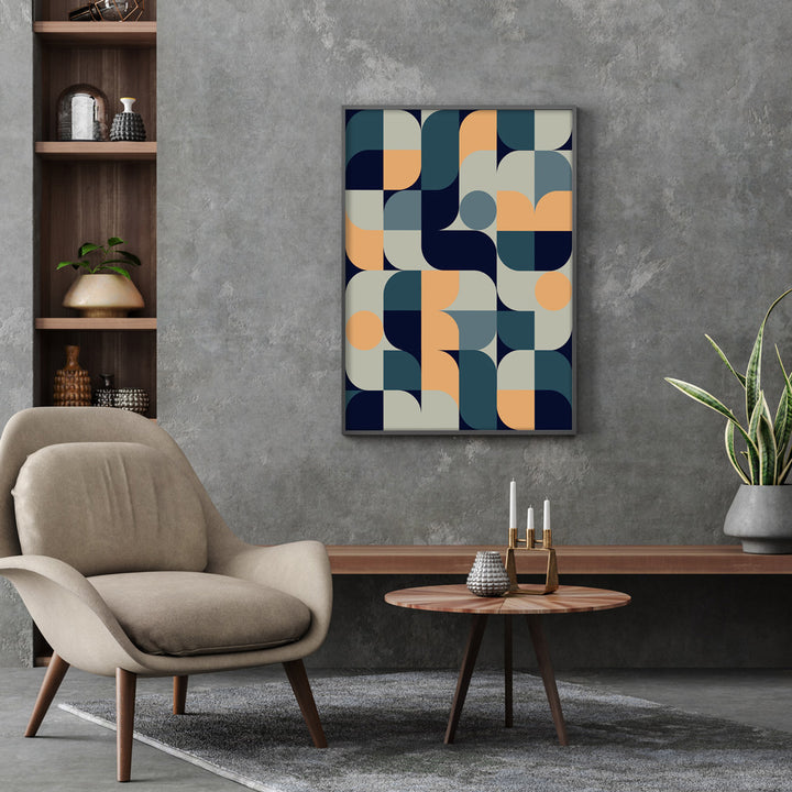 Bauhaus Inspired Abstract - A Abstract Wall Art-Nook At You
