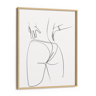 Beach Bum - White Nook At You Matte Paper Wooden Frame