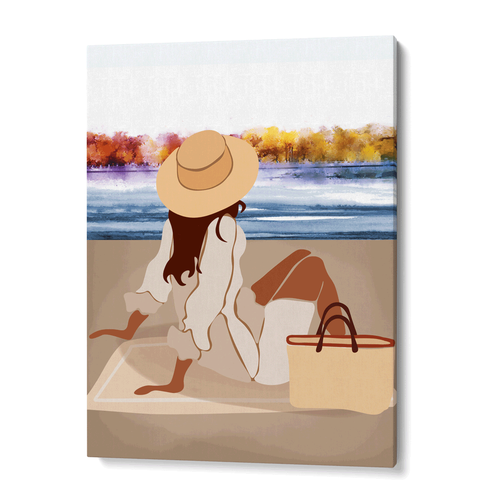 A Day At The Beach Nook At You Canvas Gallery Wrap