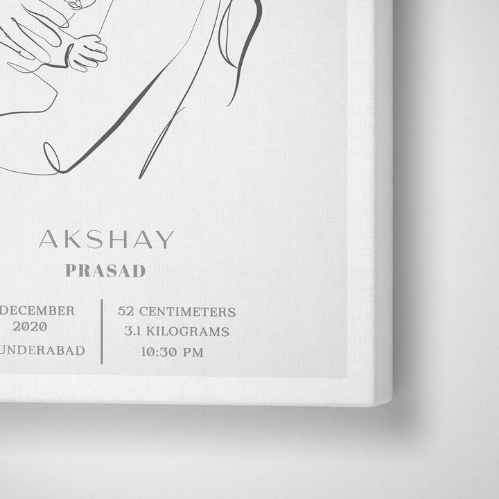 Personalized Line Art - Birth Poster Nook At You  