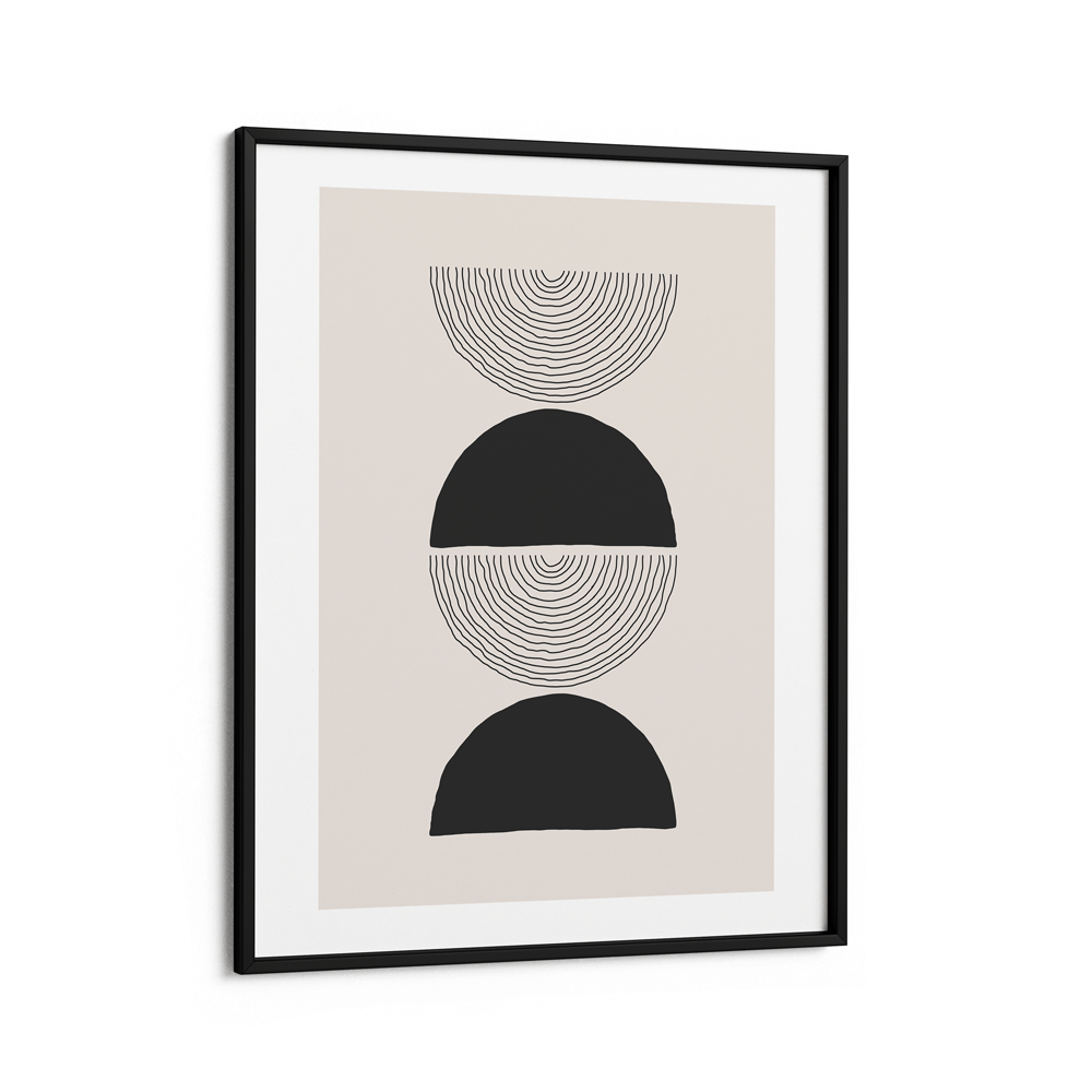 Abstract Geometric II Nook At You Matte Paper Black Frame