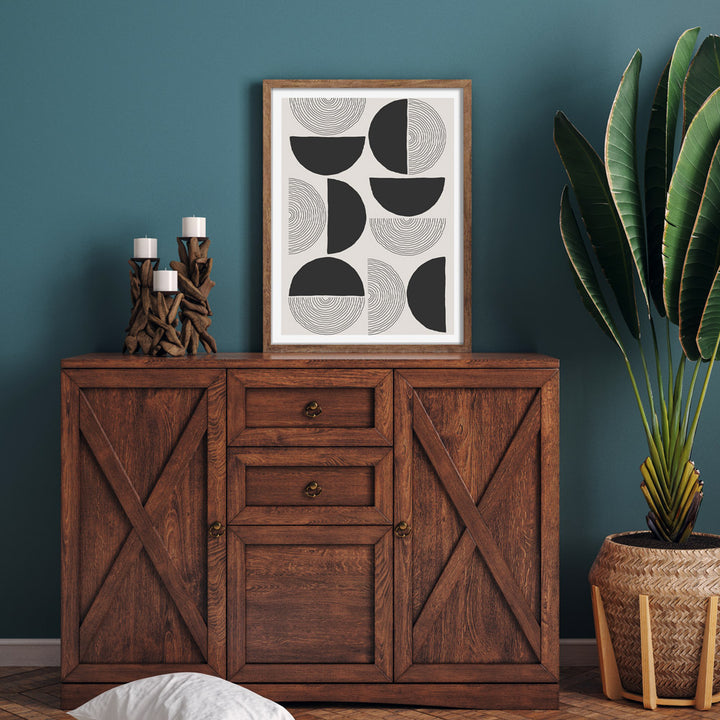 Passage - Black Abstract Painting-Nook At You