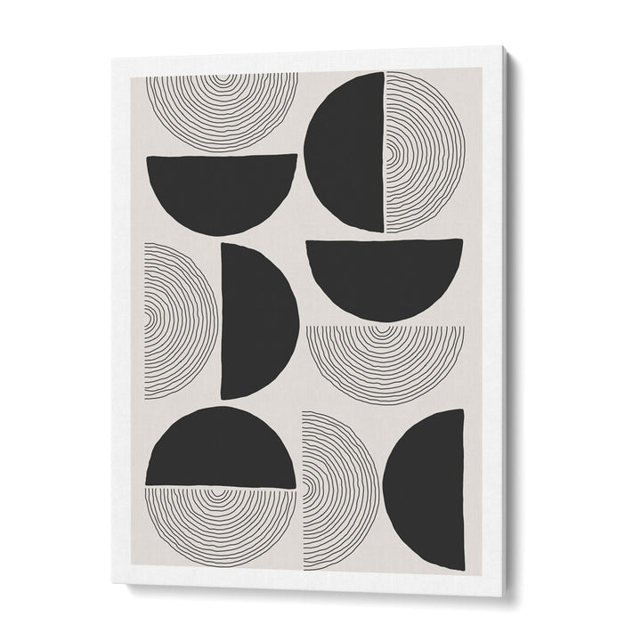 Passage - Black Abstract Painting-Gallery Wrap-Nook At You