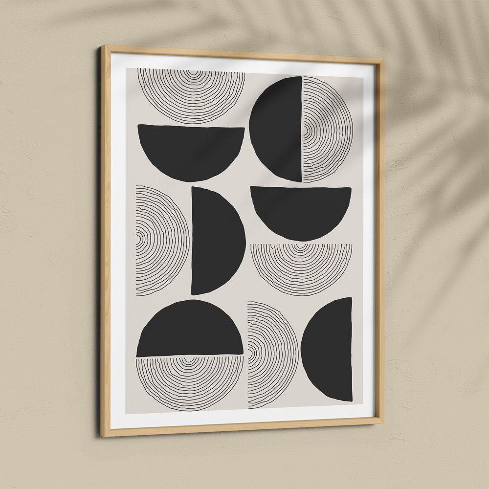 Passage - Black Abstract Painting-Nook At You