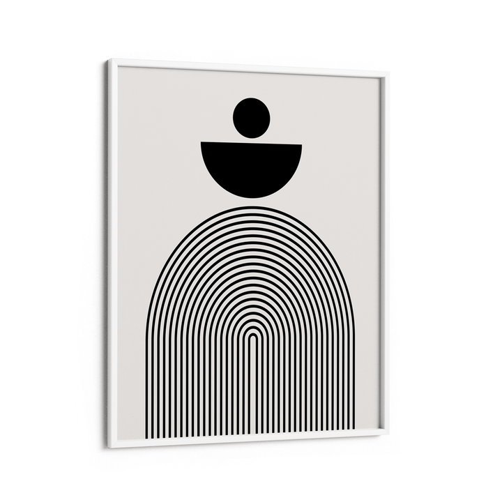 Geometric Semicircle II Nook At You Matte Paper White Frame