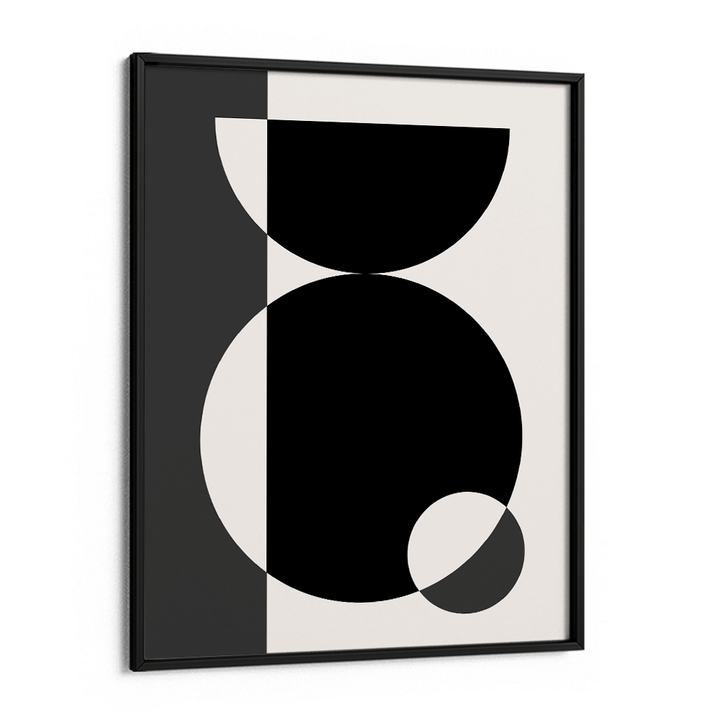 Black Geometric Splash II Abstract Wall Art-Rolled Art-Nook At You