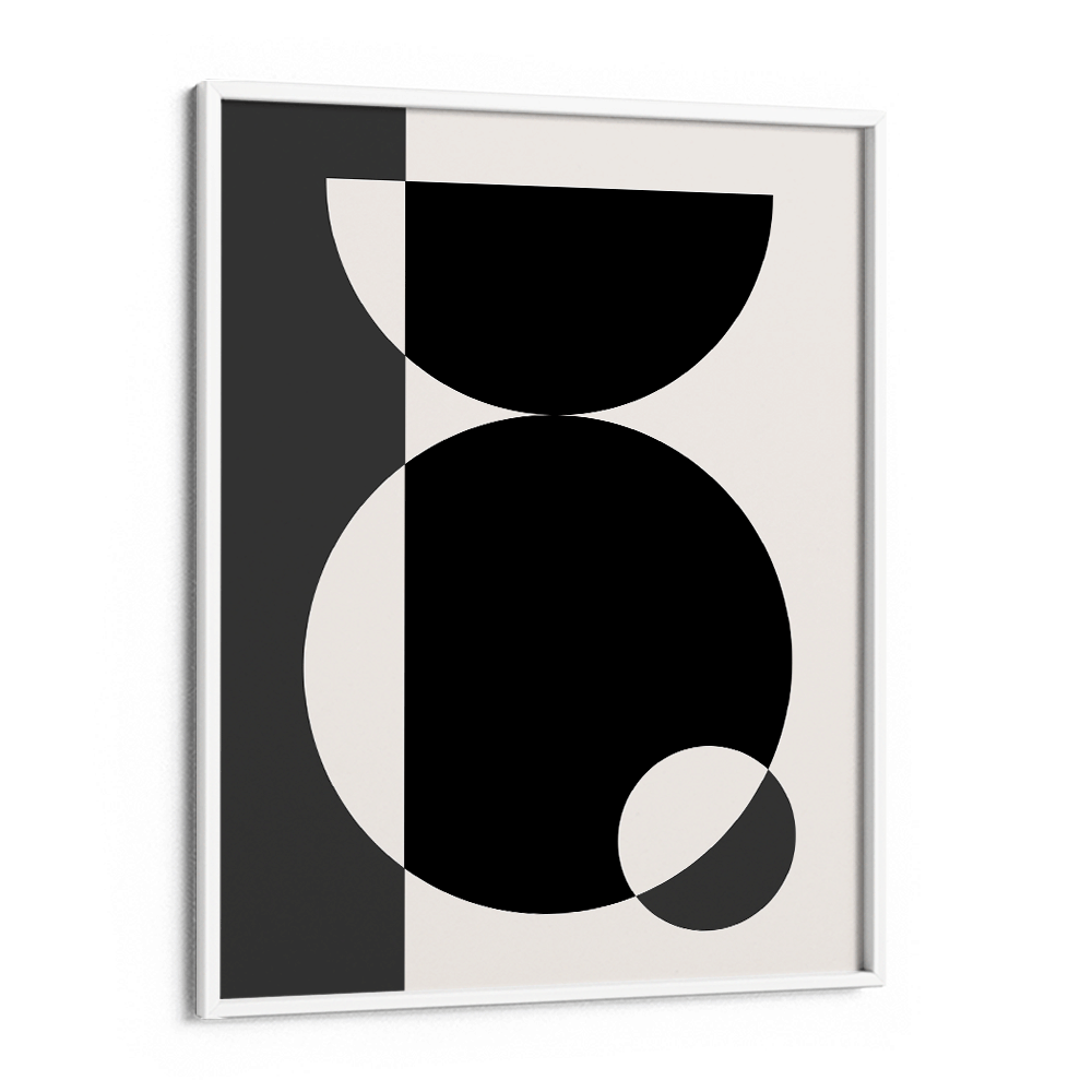 Black Geometric Splash II Nook At You Matte Paper White Frame