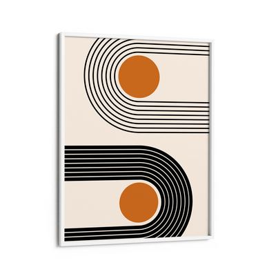 Dual Geometrics II Nook At You Matte Paper White Frame
