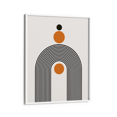 Geometric Semicircle Nook At You Matte Paper White Frame
