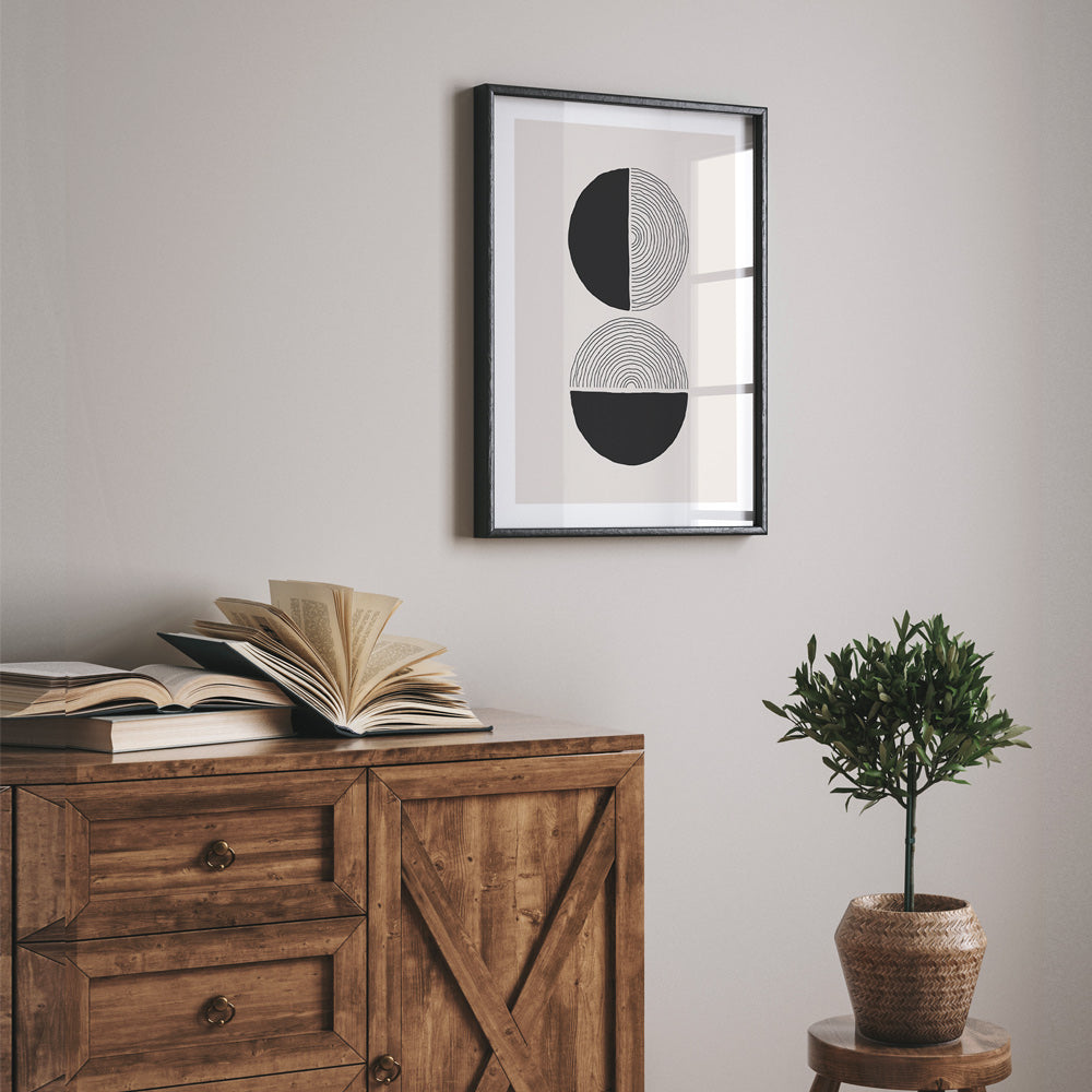 Abstract Geometric III Nook At You Matte Paper Rolled Art