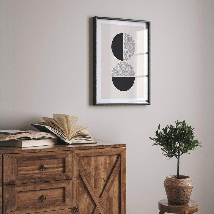 Abstract Geometric III Nook At You Matte Paper Rolled Art