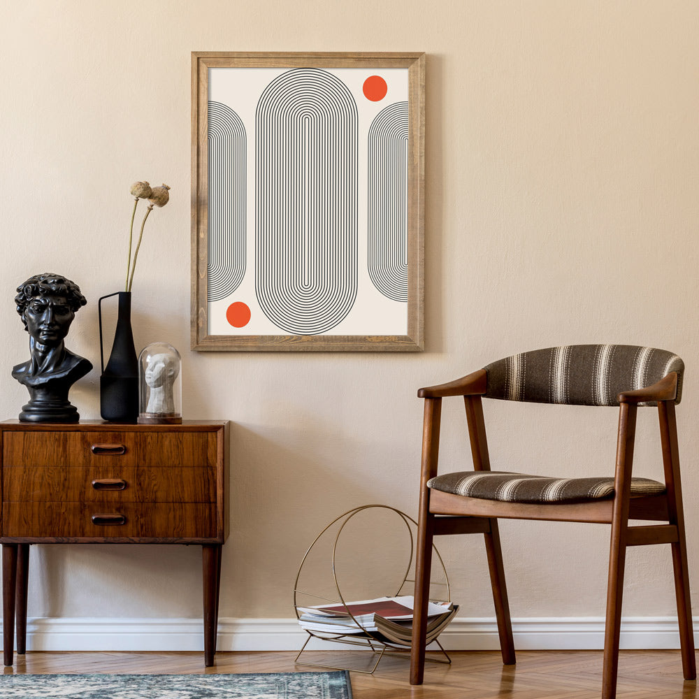 Geometric Capsule - I Abstract Painting-Nook At You