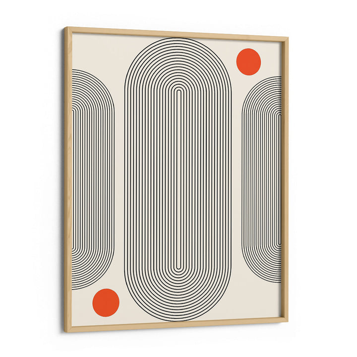 Geometric Capsule - I Abstract Painting-Wooden Frame-Nook At You