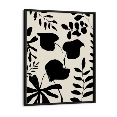 B&W Botanical Nook At You Matte Paper Black Frame