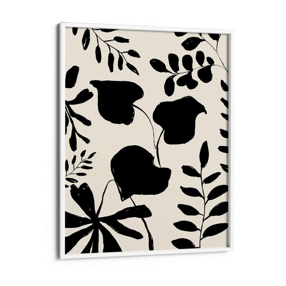 B&W Botanical Nook At You Matte Paper White Frame