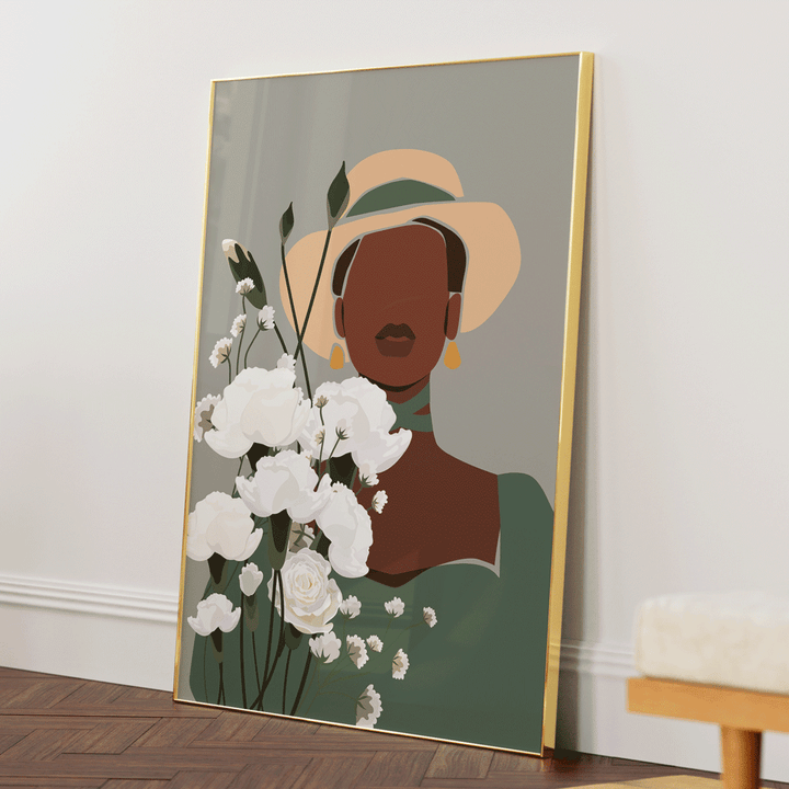 Bliss Nook At You Matte Paper Gold Metal Frame