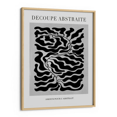 Decoupe Abstraite - Black Nook At You Matte Paper Wooden Frame