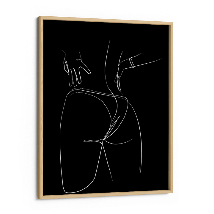 Beach Bum - Black Nook At You Matte Paper Wooden Frame