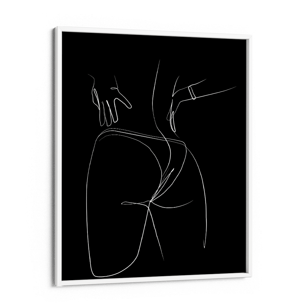 Beach Bum - Black Nook At You Matte Paper White Frame