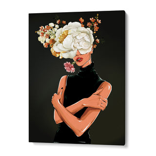 Floral Message - Black