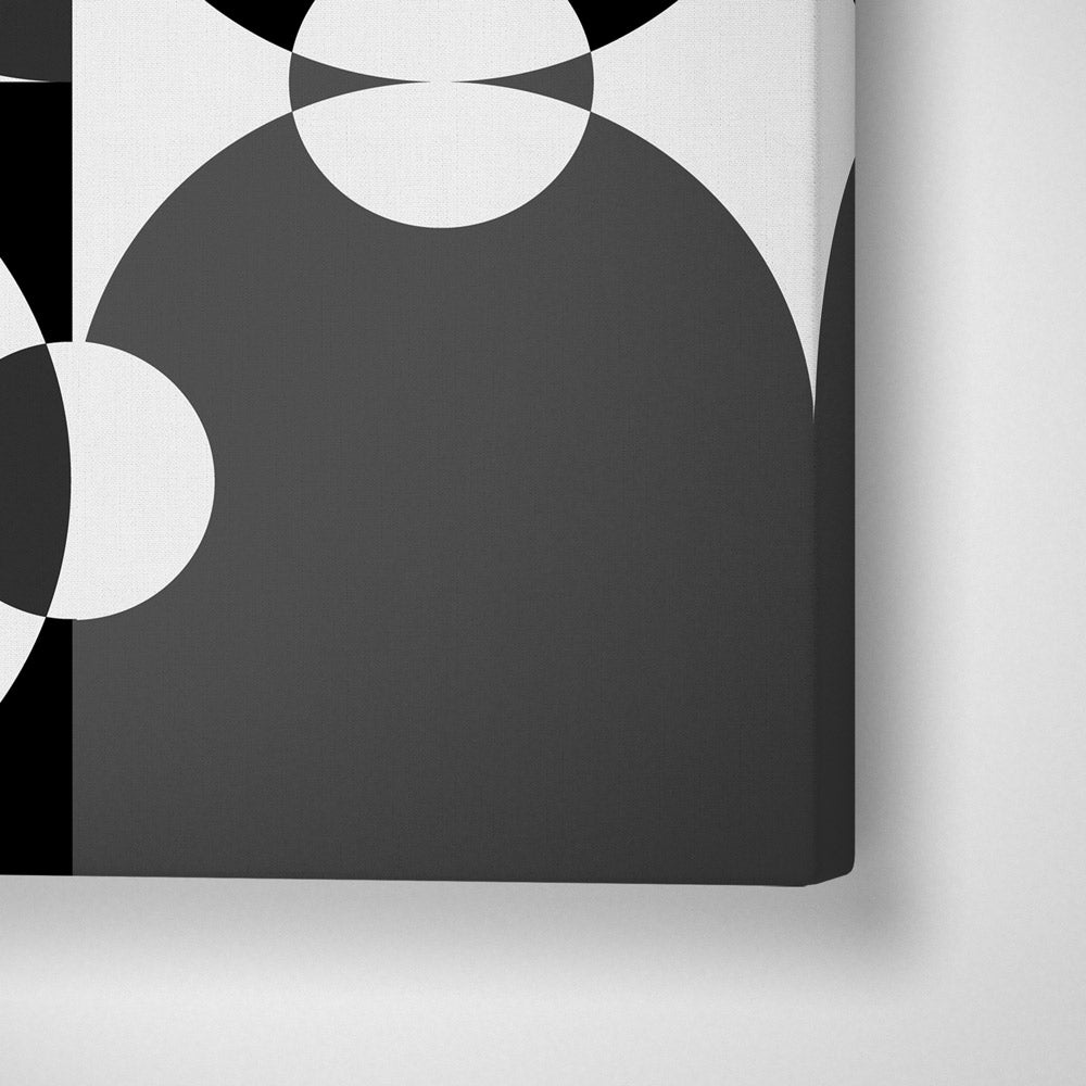 Black Geometric Splash I Nook At You Canvas Gallery Wrap