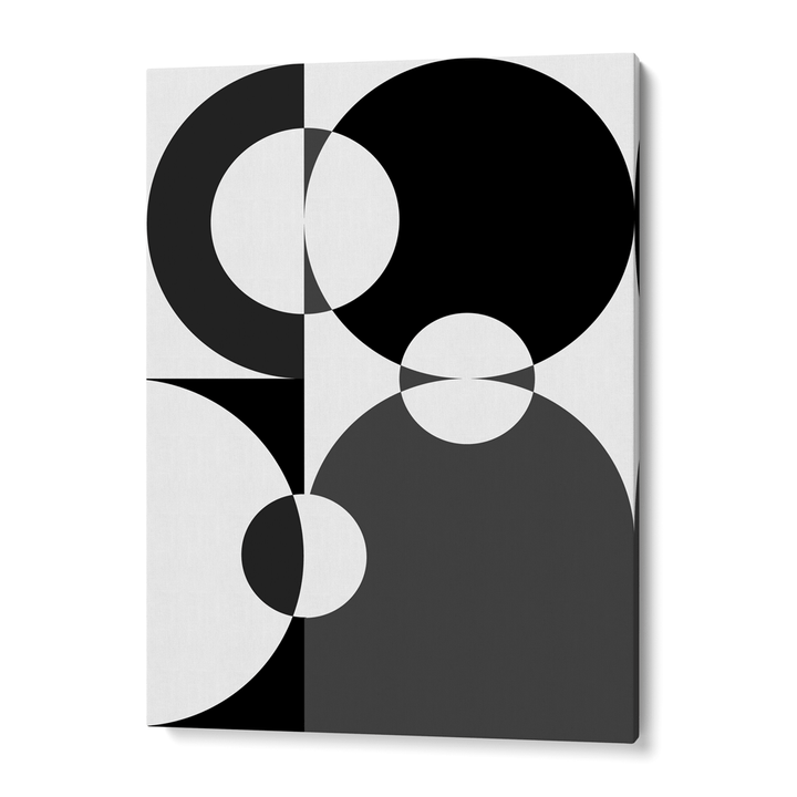 Black Geometric Splash I Abstract Wall Art-Nook At You
