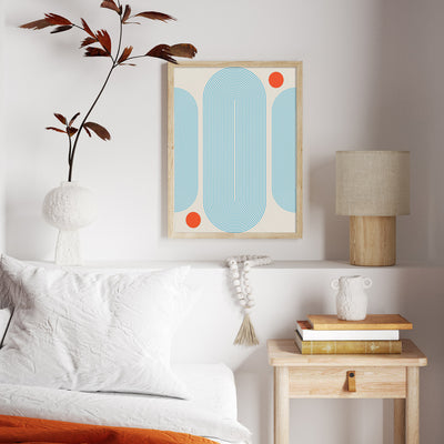 Geometric Capsule - I (Powder Blue) Nook At You  
