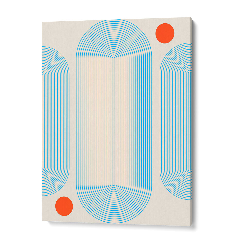 Geometric Capsule - I (Powder Blue) Nook At You Canvas Gallery Wrap