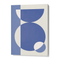 Indigo Geometric Splash Abstract Wall Art