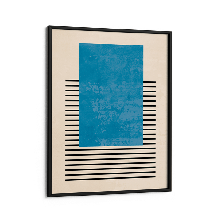 Azure Colour Block Abstract Art Prints-Rolled Art-Nook At You