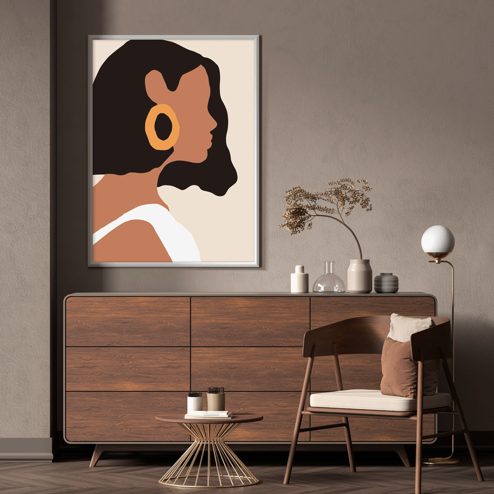 Rightful Beauty Nook At You Matte Paper Rolled Art